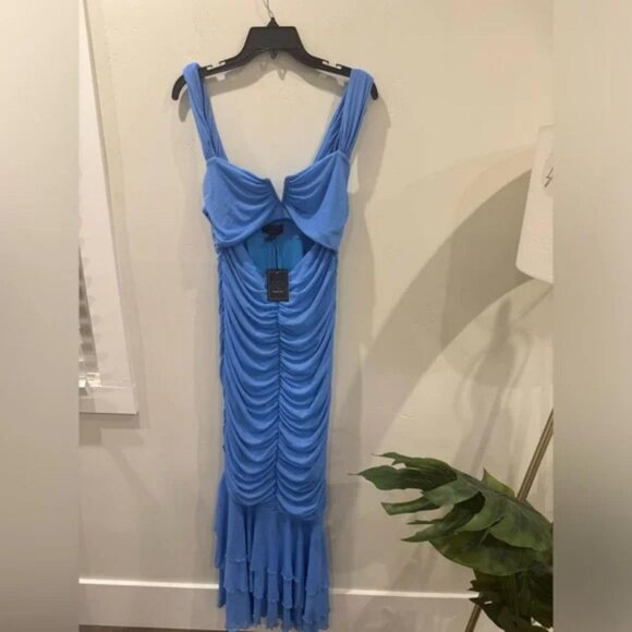 Michael Costello x REVOLVE Hilary Gown in Pale Blue - Picture 5 of 8